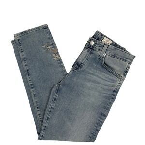AG Adriano Goldschmied Ex-Boyfriend‎ Slim Jeans Aztec Embroidered Size 25R